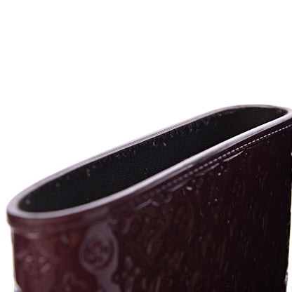 Louis Vuitton Rubber Embossed Monogram Splash Rain Boots 39 Brown 11 of 14