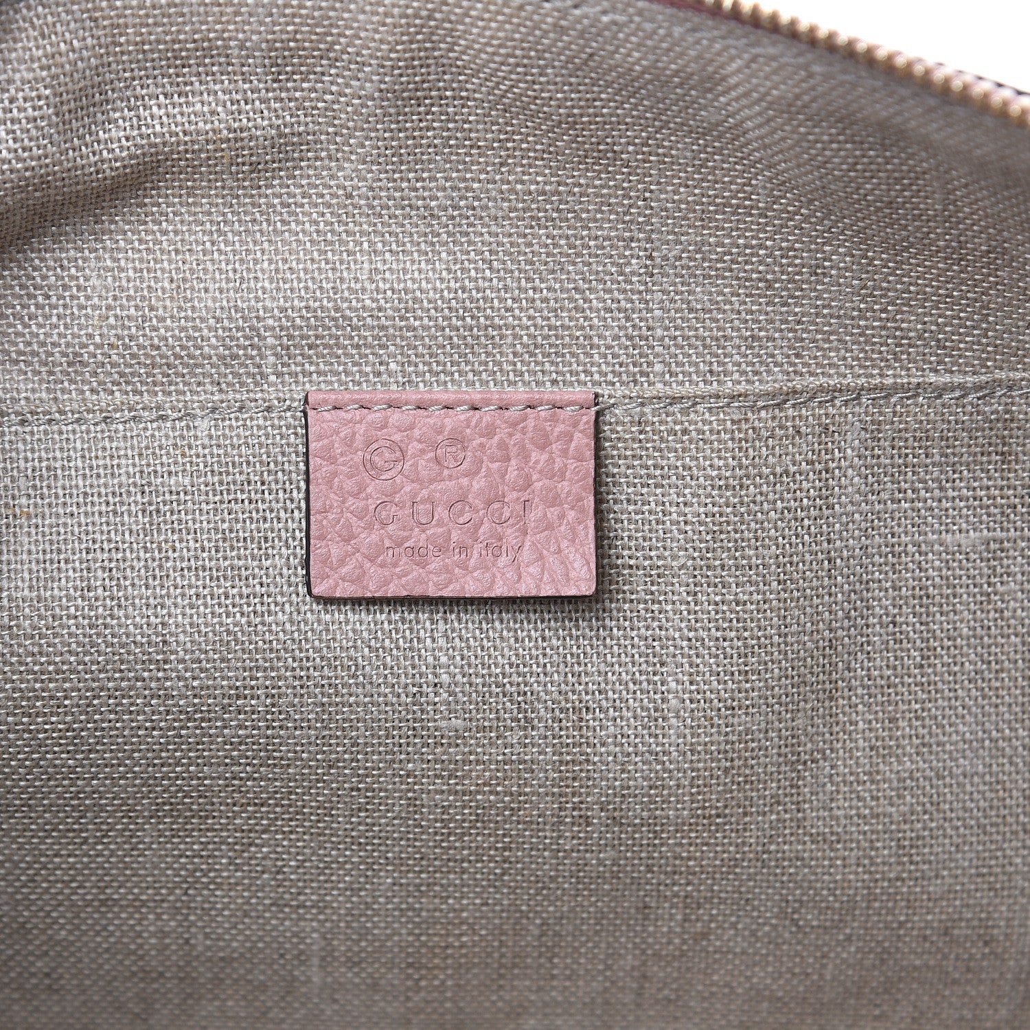 Gucci Calfskin Large Bamboo Clutch Pink 6 of 8