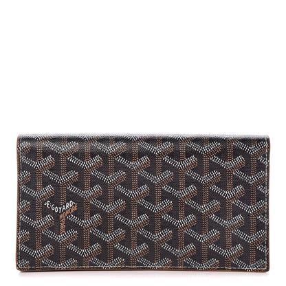 Goyard Goyardine Richelieu Wallet Black Gold 1 of 8