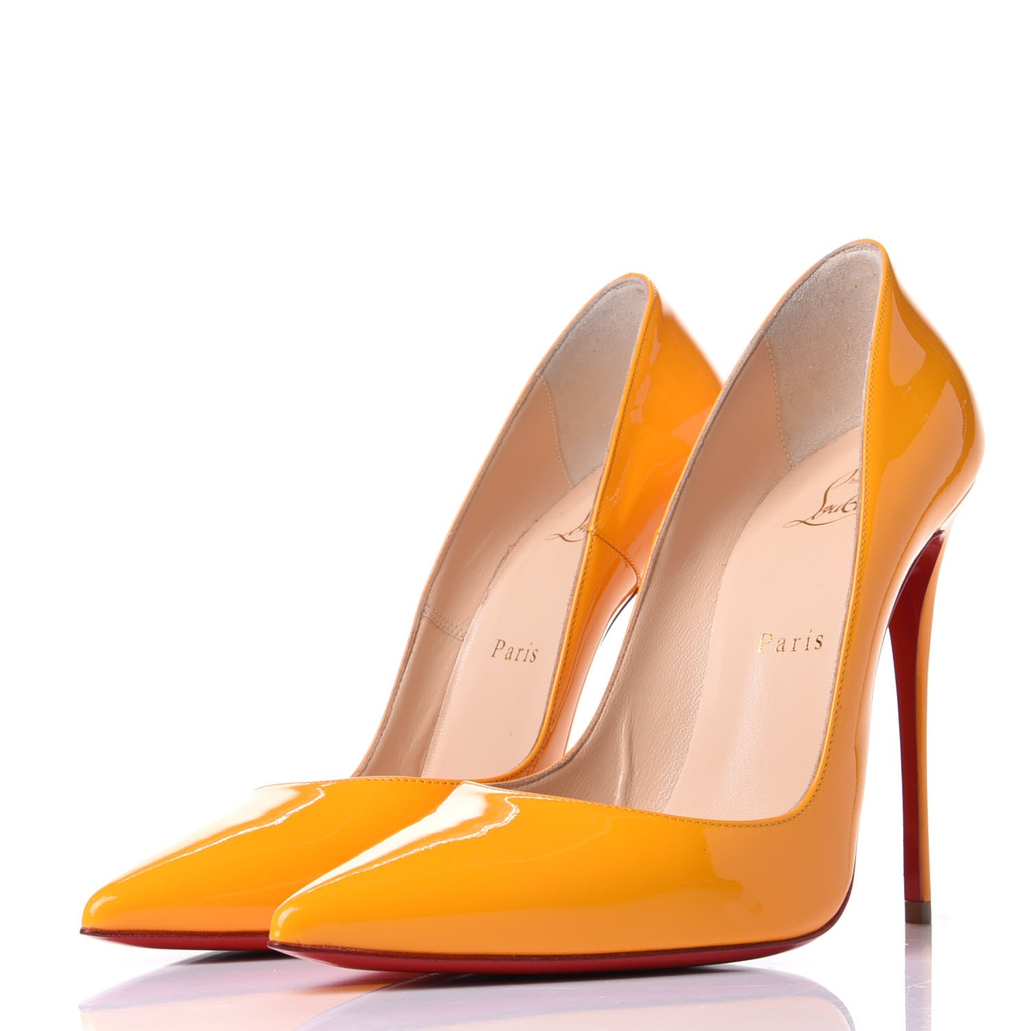 Christian Louboutin Patent So Kate 120 Pumps 39.5 Full Moon 3 of 10