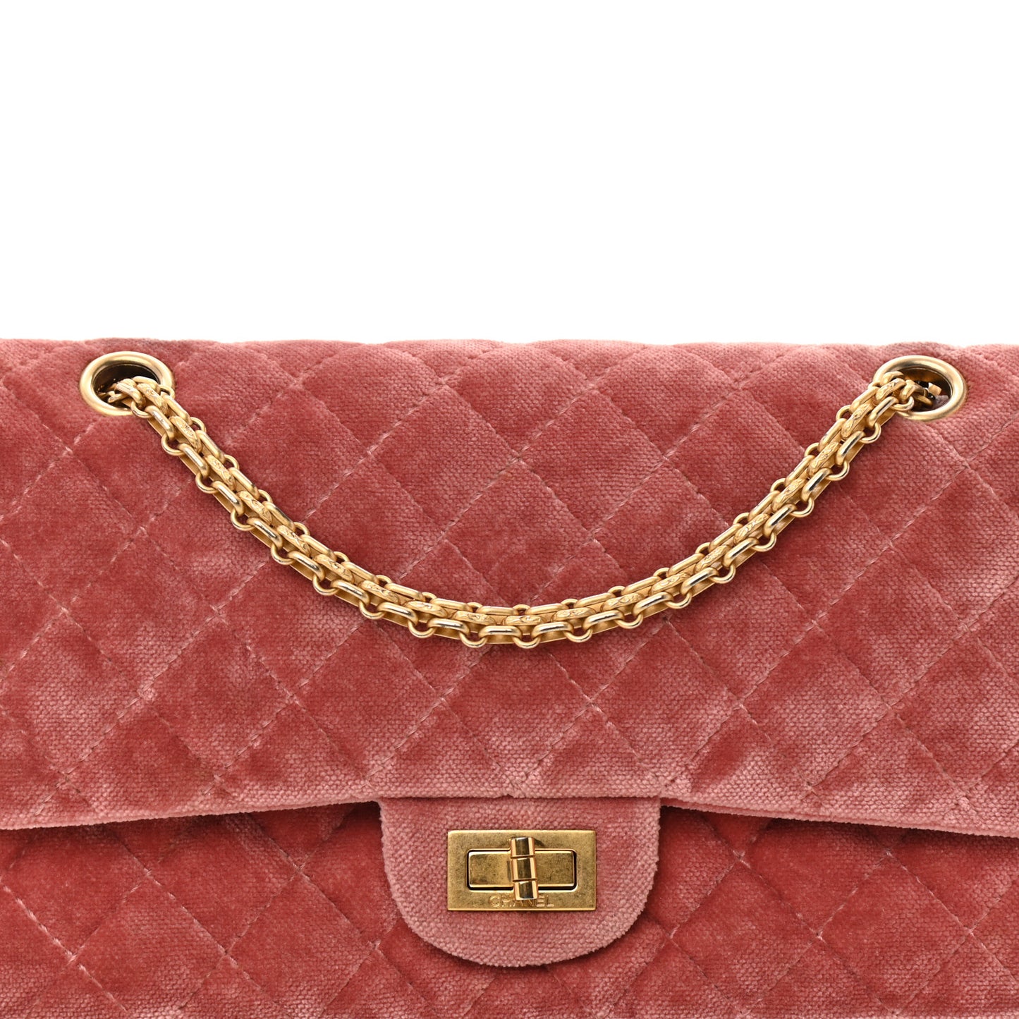 Velvet Quilted 2.55 Reissue 225 Flap Pink