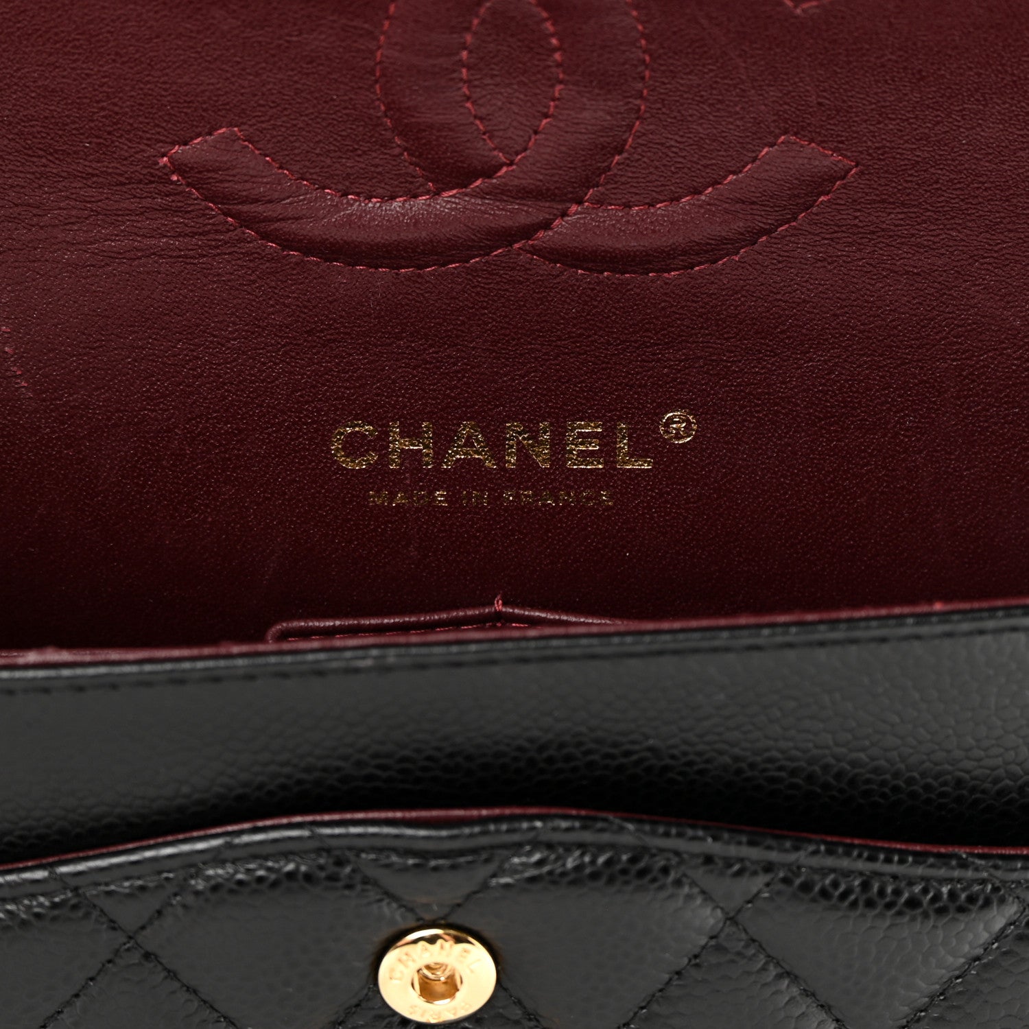 Chanel Caviar Quilted Medium Double Flap Black 6 of 15