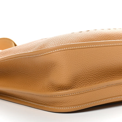 Hermes Taurillon Clemence Evelyne III GM Sable 7 of 8