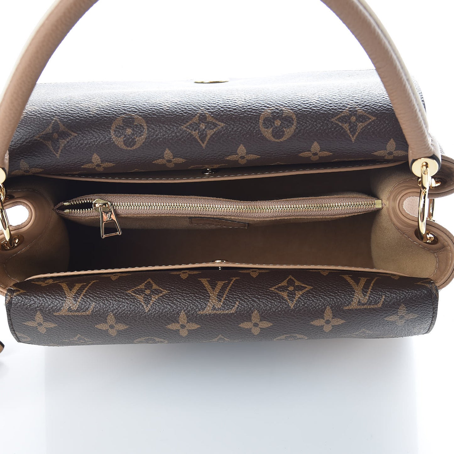 Grained Calfskin Monogram Double V Sesame