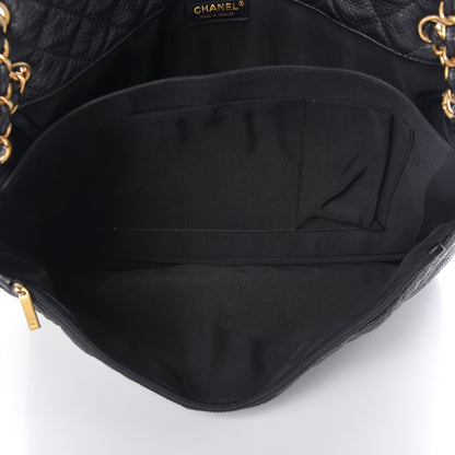 Chanel Calfskin Quilted XXL Travel Flap Bag Black 7 of 11