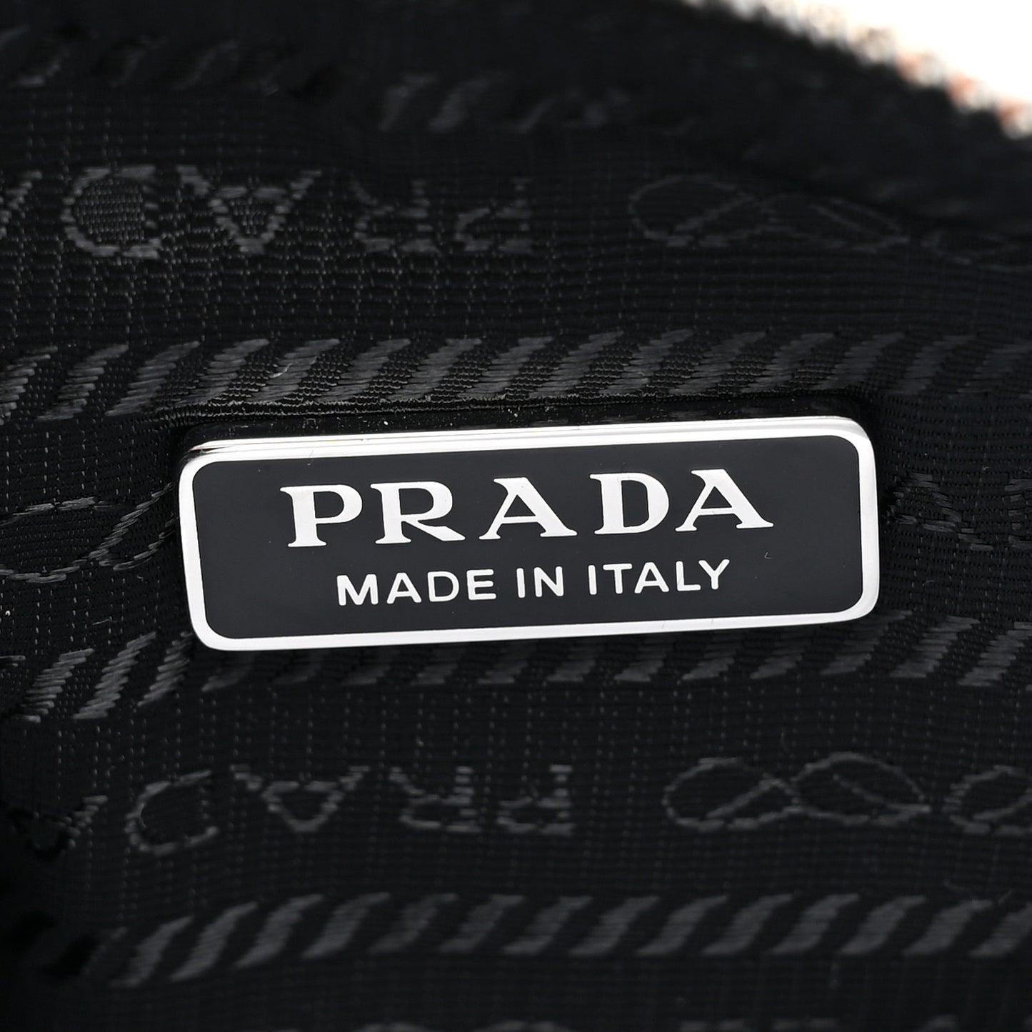 Shearling Logo Embroidered Re-Edition 2005 Shoulder Bag White Black
