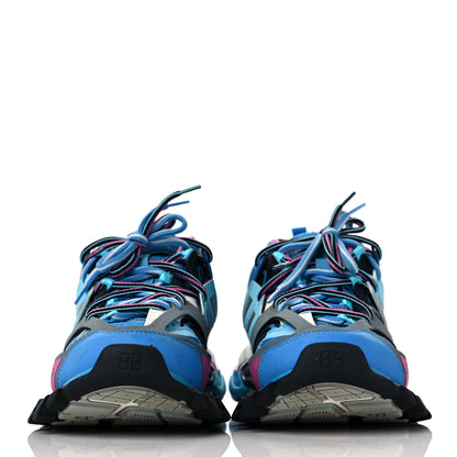 Balenciaga Mesh Nylon Womens Track Sneakers 39 Blue Black 2 of 6