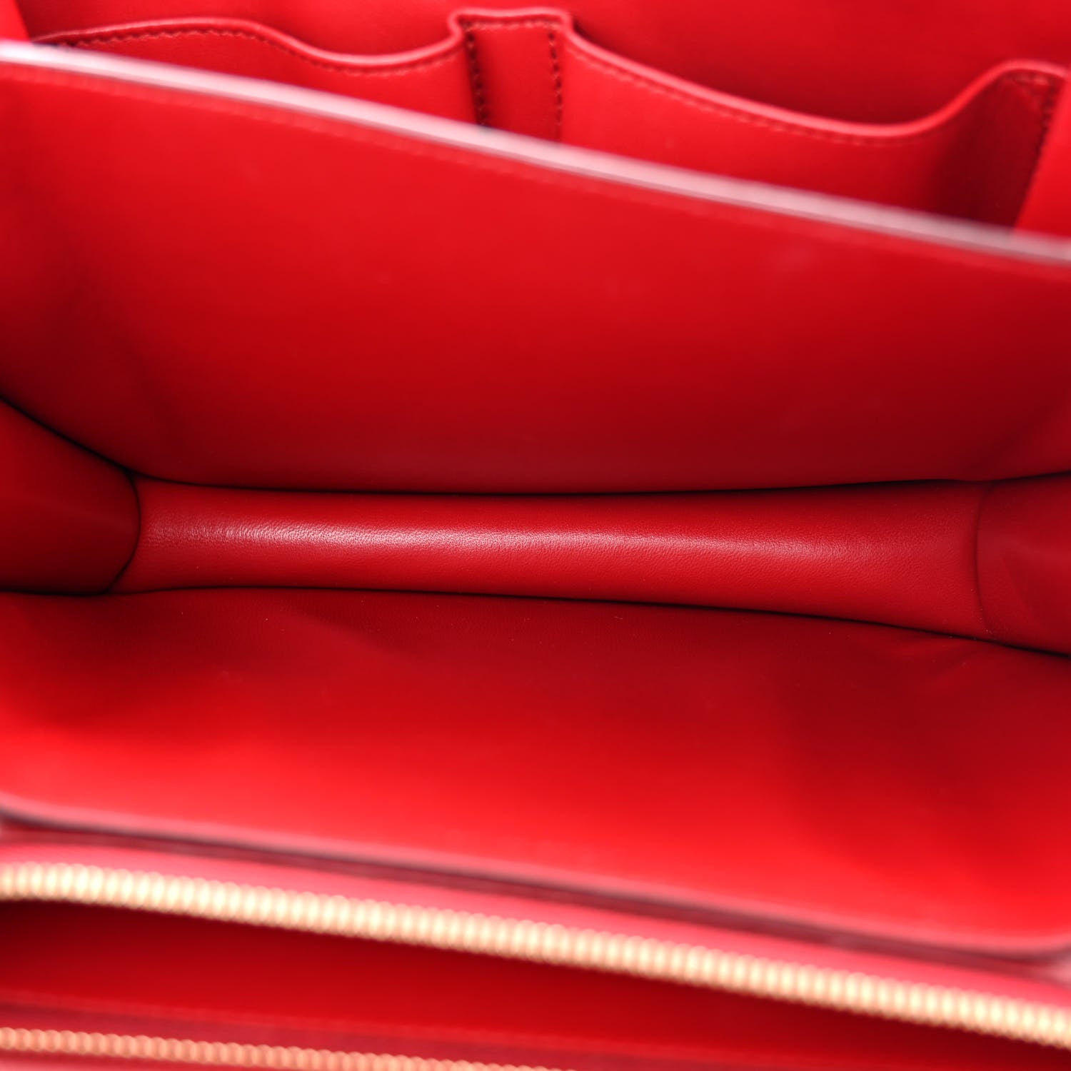 Celine Box Calfskin Medium Classic Box Flap Bag Red 5 of 13