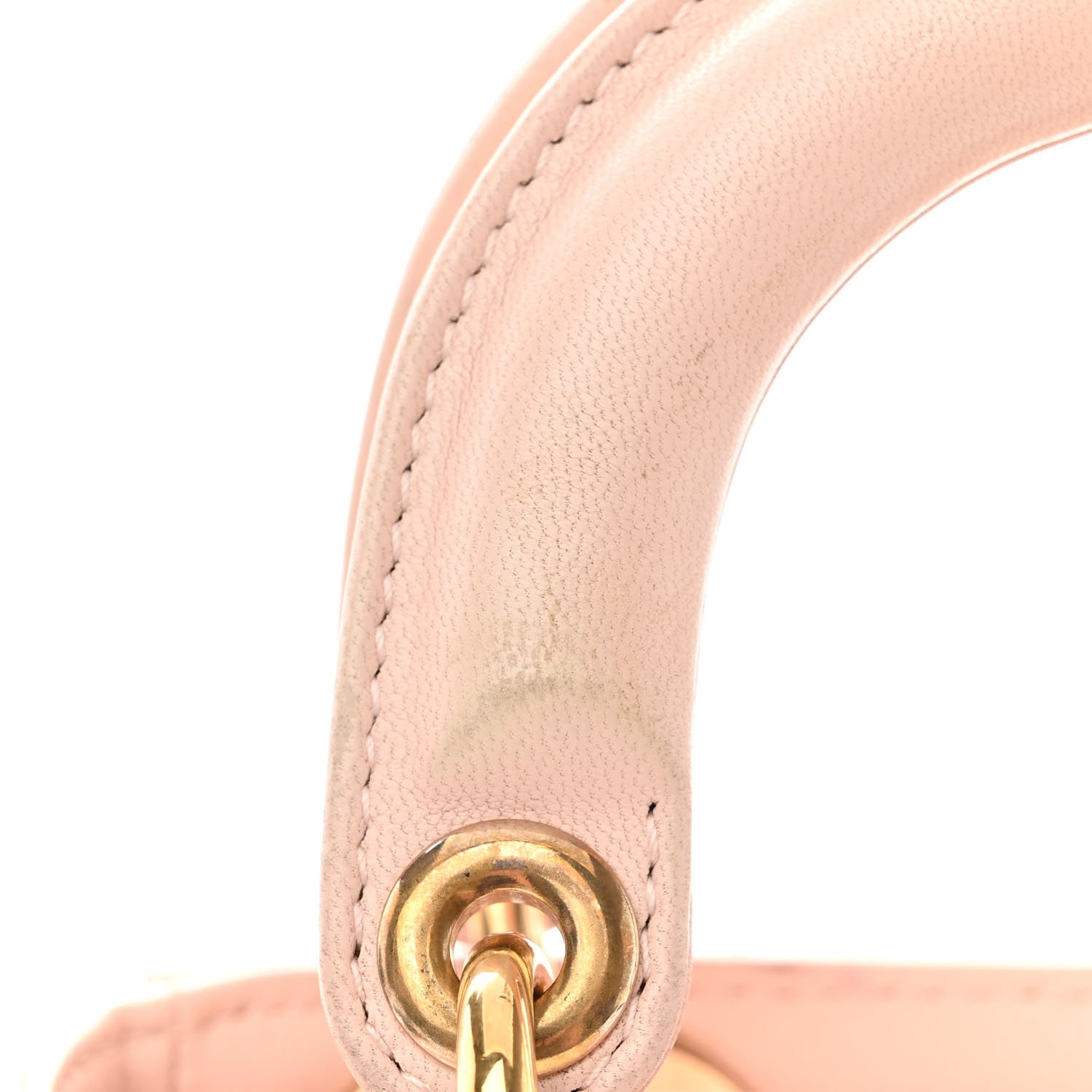 Christian Dior Lambskin Cannage Mini Lady Dior Rose Poudre 10 of 11