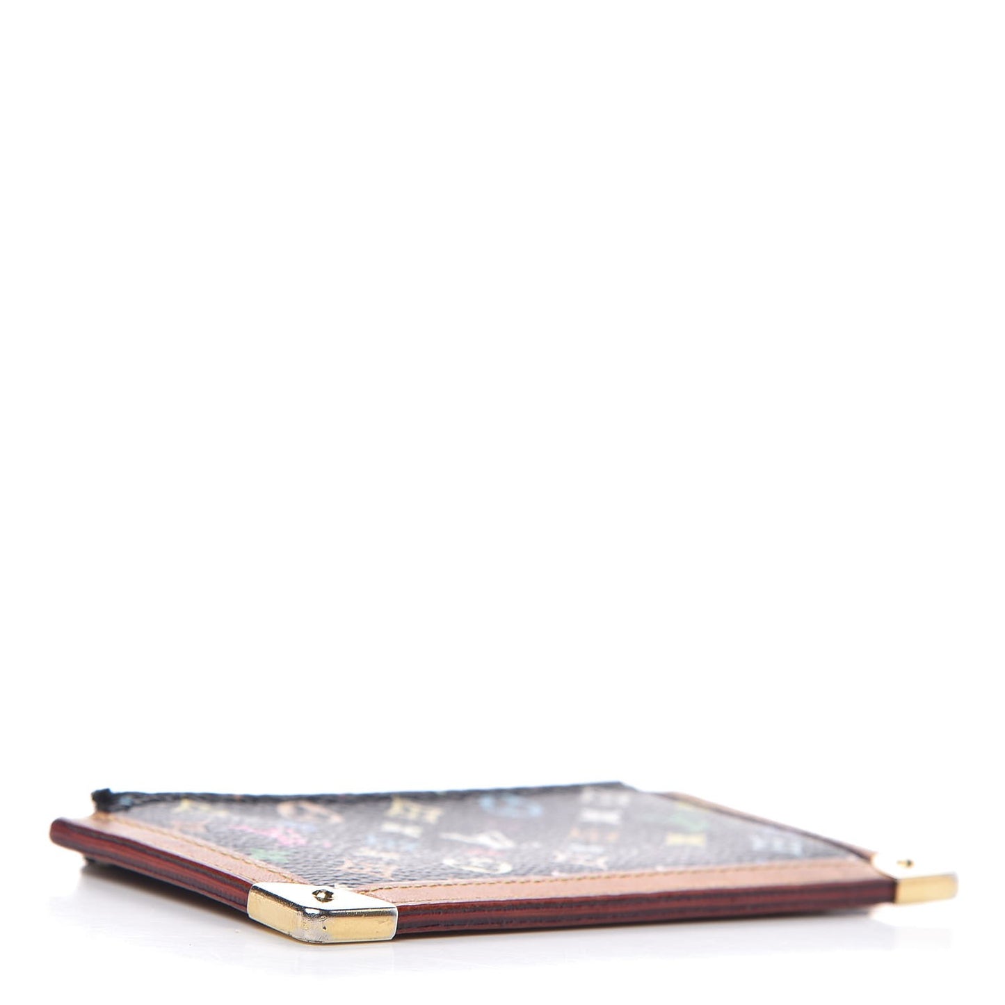 Monogram Multicolor Key Pouch Black
