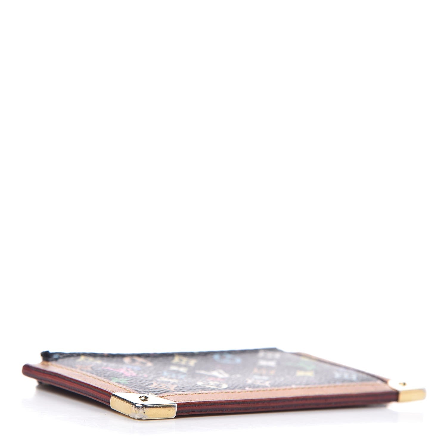 Louis Vuitton Monogram Multicolor Key Pouch Black 4 of 9