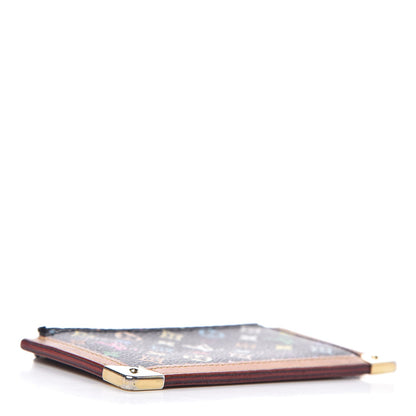 Louis Vuitton Monogram Multicolor Key Pouch Black 4 of 9
