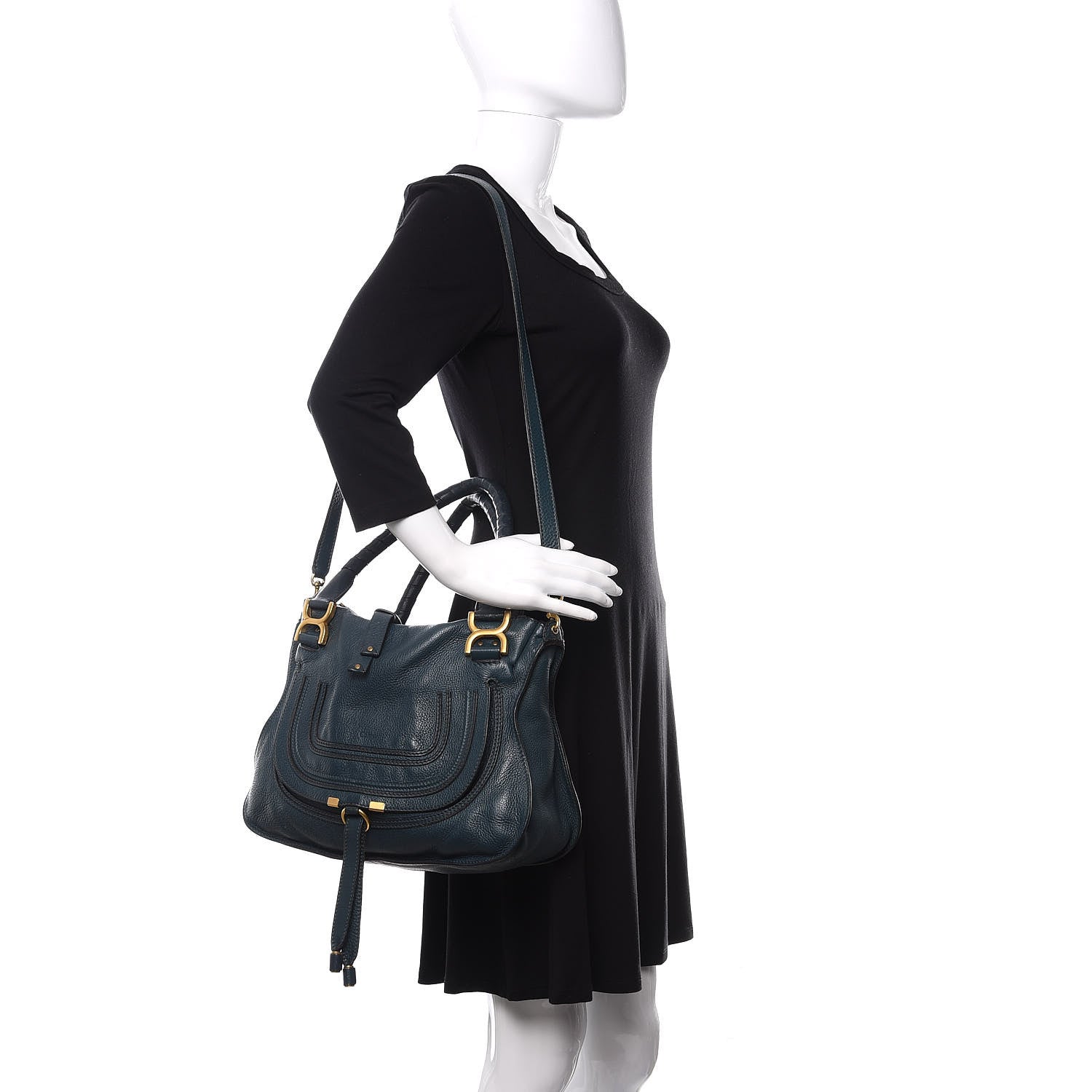 Chloe Calfskin Medium Marcie Satchel Overseas 2 of 18