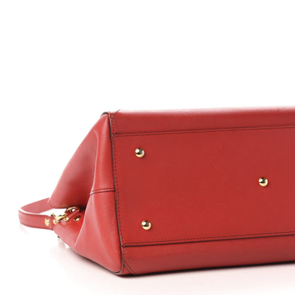 MCM Saffiano Nuovo Tote Red 8 of 10