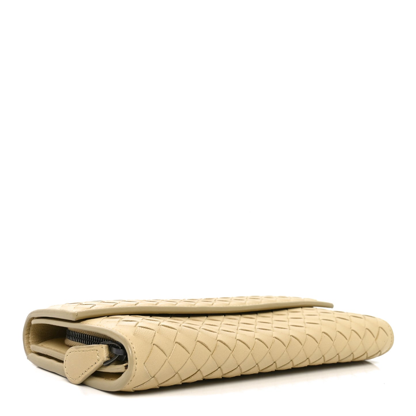 Nappa Intrecciato Continental Flap Wallet New Sand
