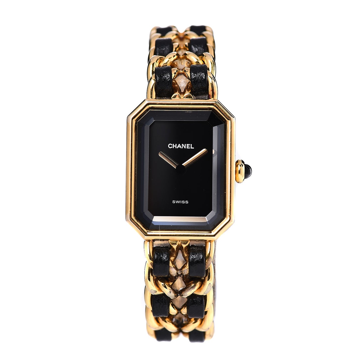 Stainless Steel Lambskin 20mm Chain Premiere Quartz Watch Gold L