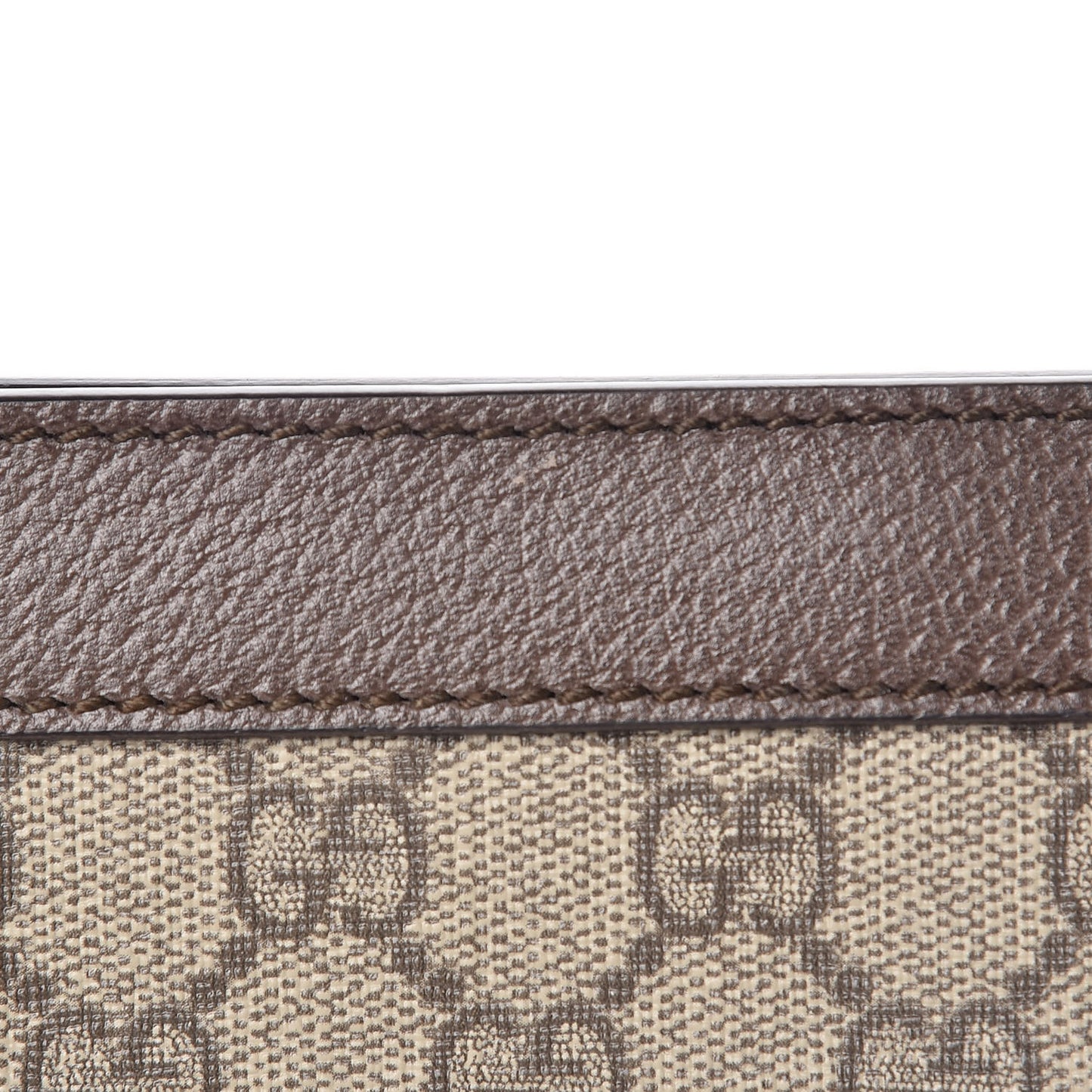 GG Supreme Monogram Web Medium Ophidia Chain Shoulder Bag Brown