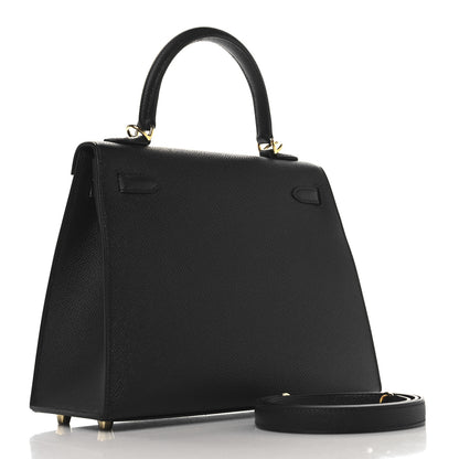 Hermes Epsom Kelly Sellier 25 Black 3 of 13