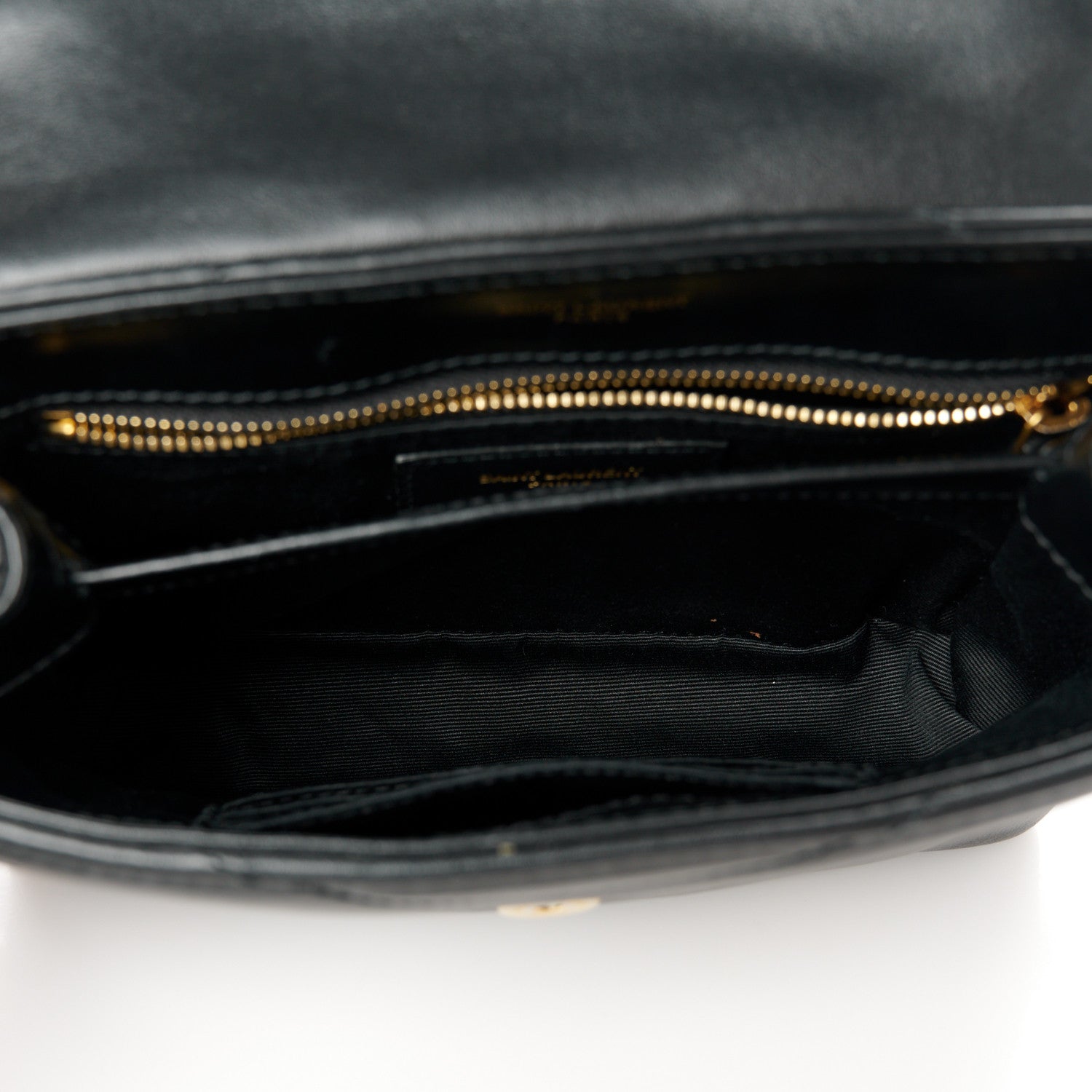Saint Laurent Calfskin Y Quilted Monogram Toy Loulou Crossbody Bag Black 5 of 12