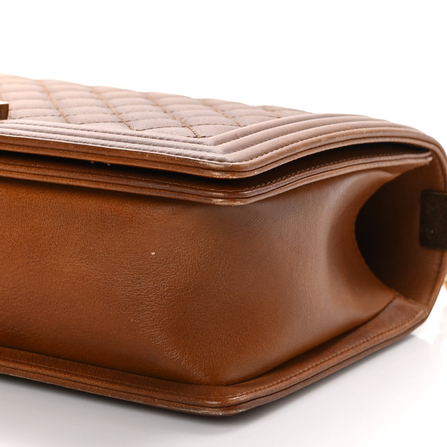 Washed Calfskin New Medium Boy Flap Light Brown