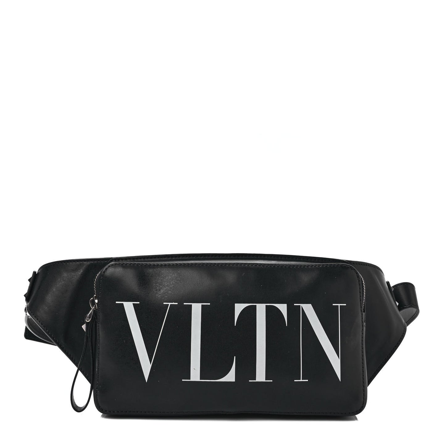 Calfskin VLTN Belt Bag Black White