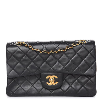 Chanel Lambskin Quilted Small Double Flap Black 1 of 15