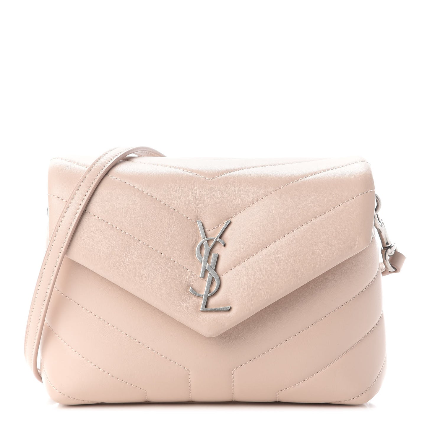 Calfskin Y Quilted Monogram Toy Loulou Satchel Marble Pink