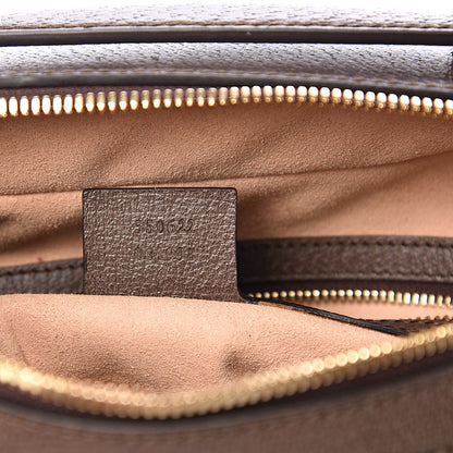 Gucci GG Supreme Monogram Web Small Ophidia Top Handle Shoulder Bag Brown 6 of 11