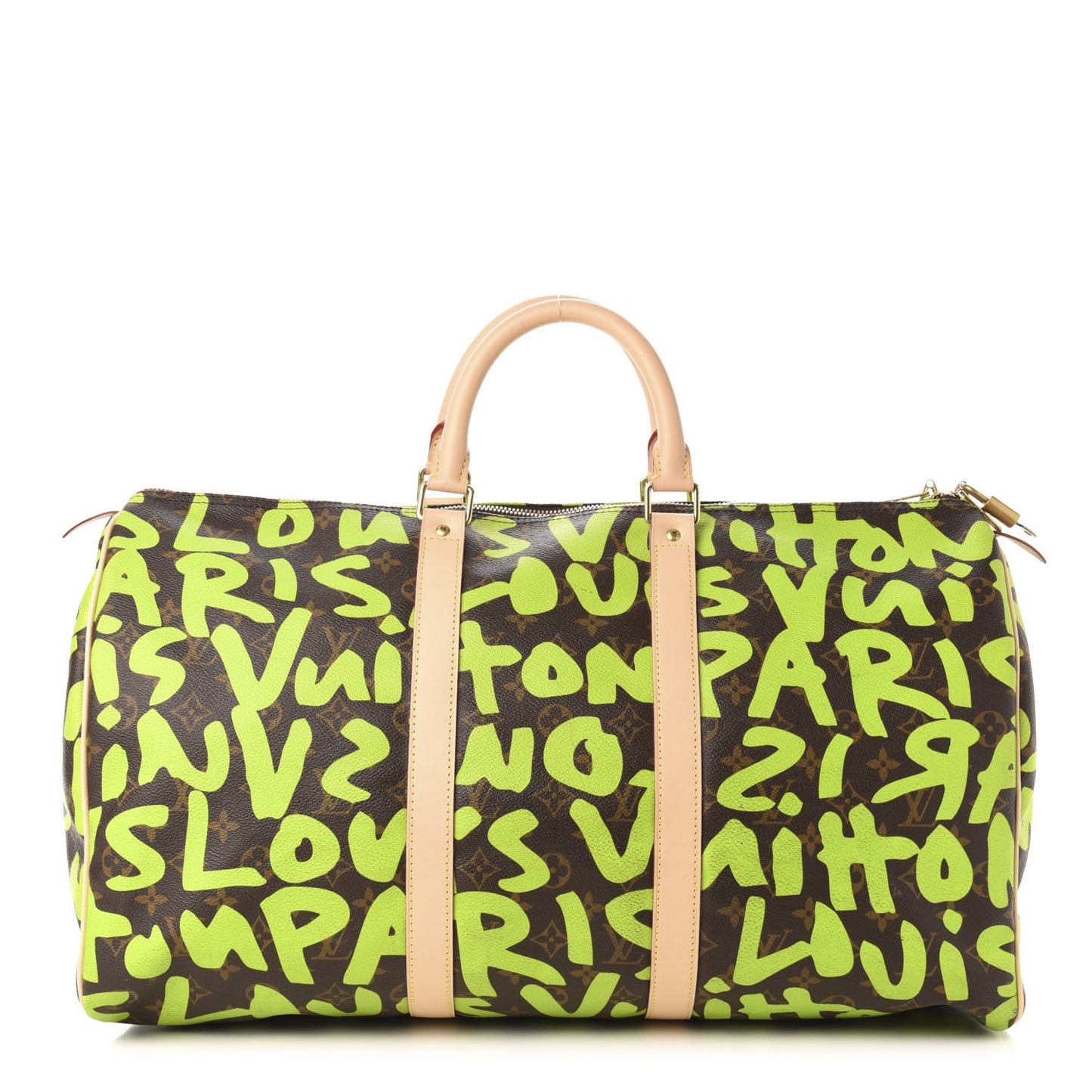 Monogram Graffiti Keepall 50 Green