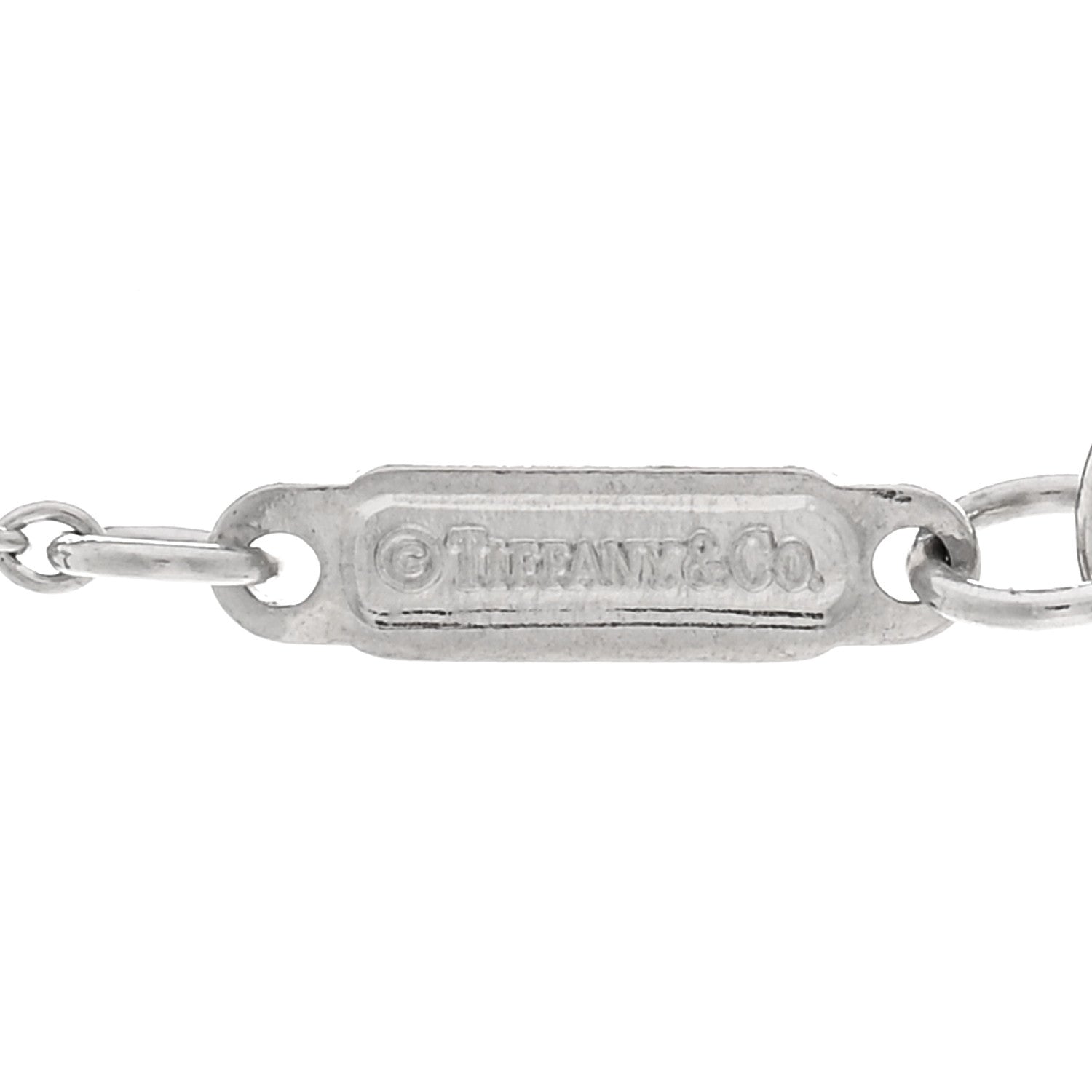 Tiffany Platinum Diamond Jazz Swing Drop Pendant Necklace 4 of 5
