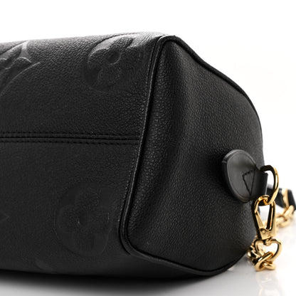 Louis Vuitton Empreinte Monogram Giant Speedy Bandouliere 20 Black 9 of 9