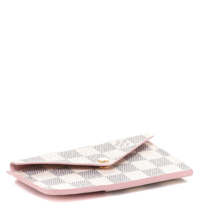 Louis Vuitton Damier Azur Recto Verso Card Holder Rose Ballerine 4 of 7
