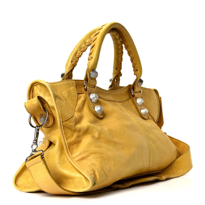 Balenciaga Agneau Giant 21 Silver Hardware Part Time Moutarde 2 of 4