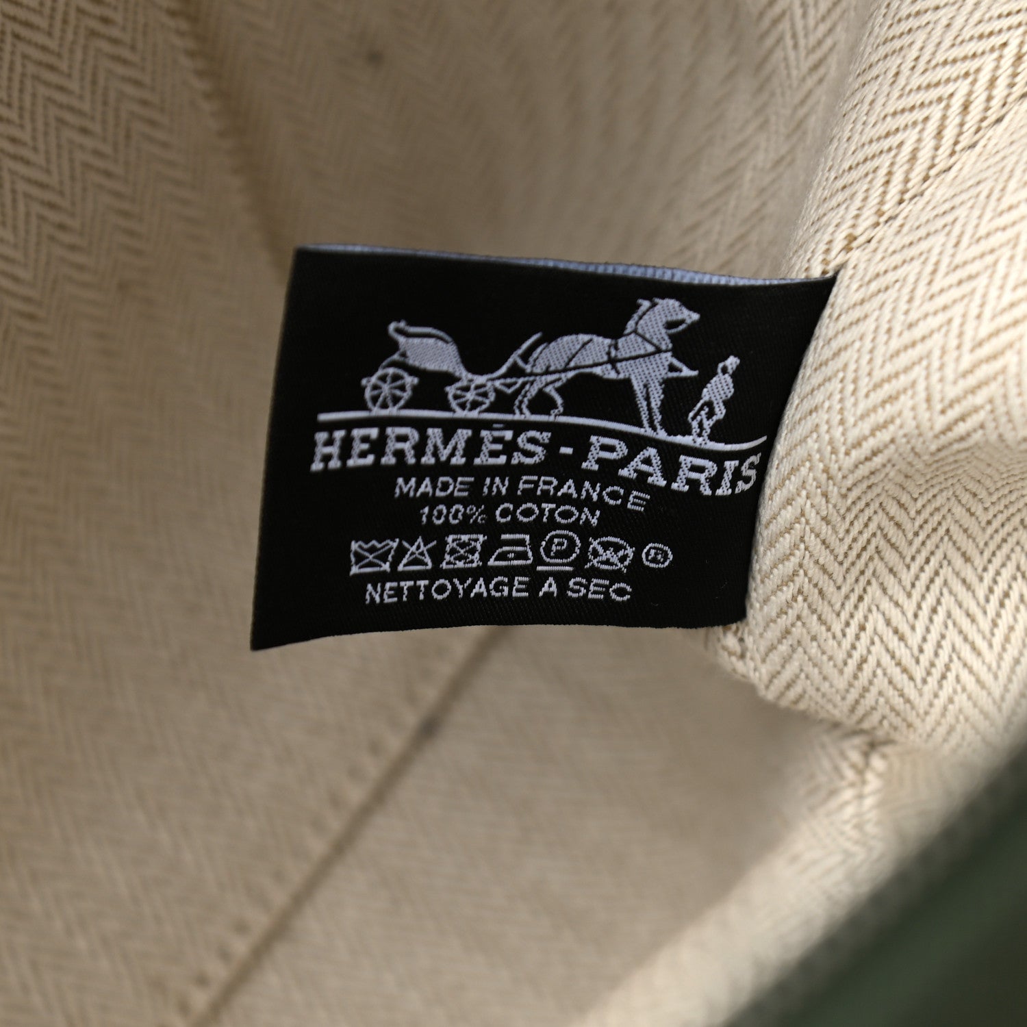 Hermes Canvas Large Bride-A-Brac Pouch Vert Foret 6 of 9