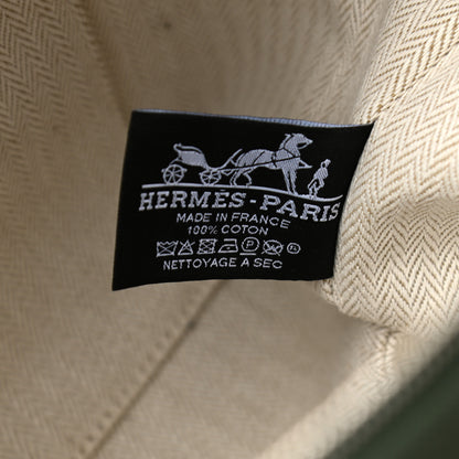 Hermes Canvas Large Bride-A-Brac Pouch Vert Foret 6 of 9