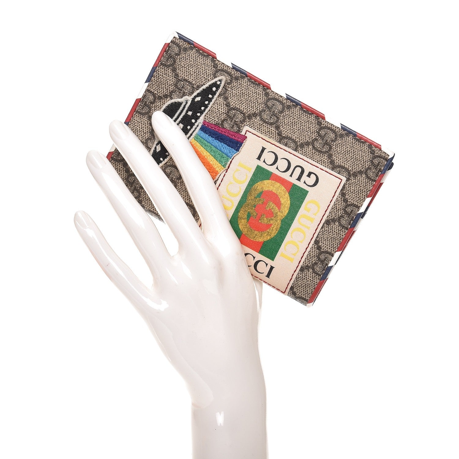 Gucci GG Supreme Monogram Courrier Passport Case 2 of 7