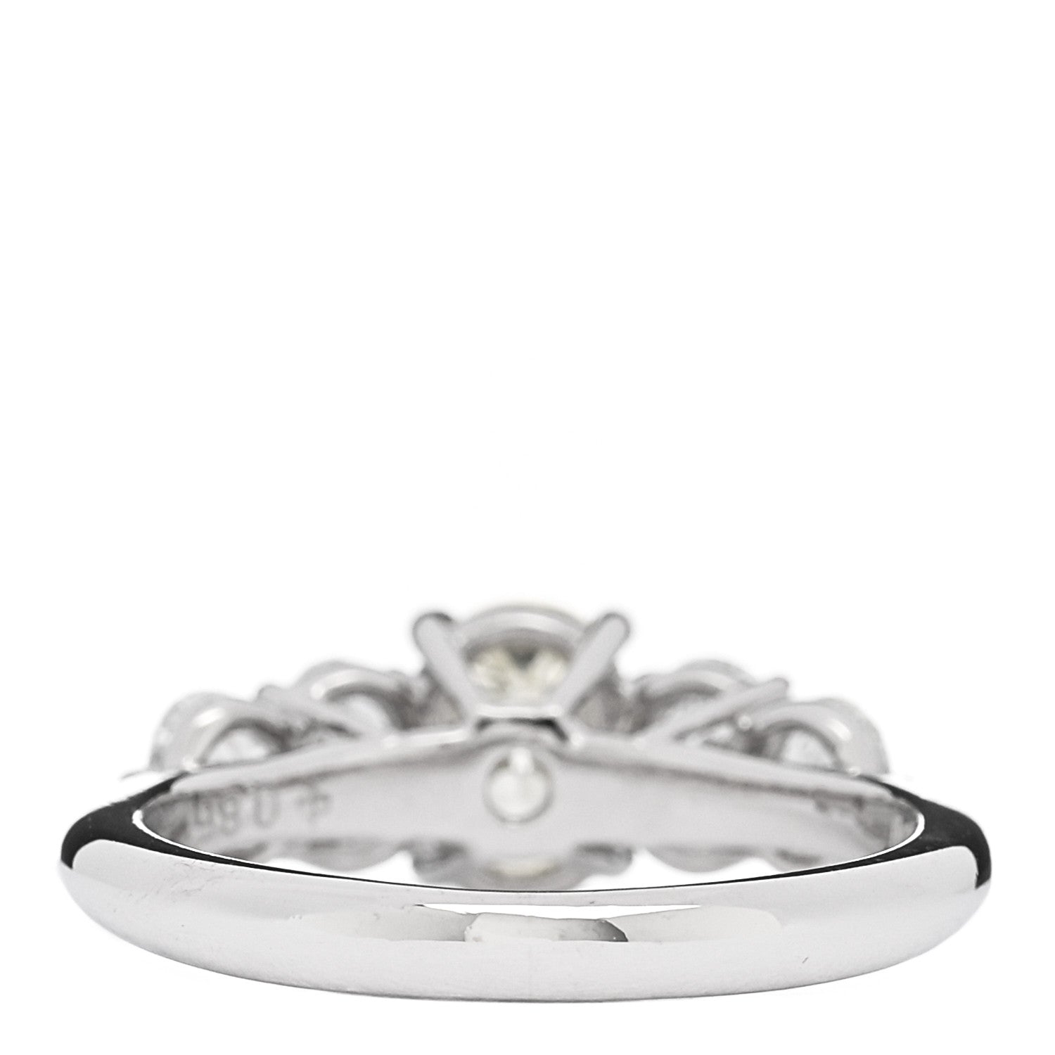 Parker & West by FASHIONPHILE Platinum Yellow Diamond 1.71ctw Five Stone Ring 51 5.75 4 of 10