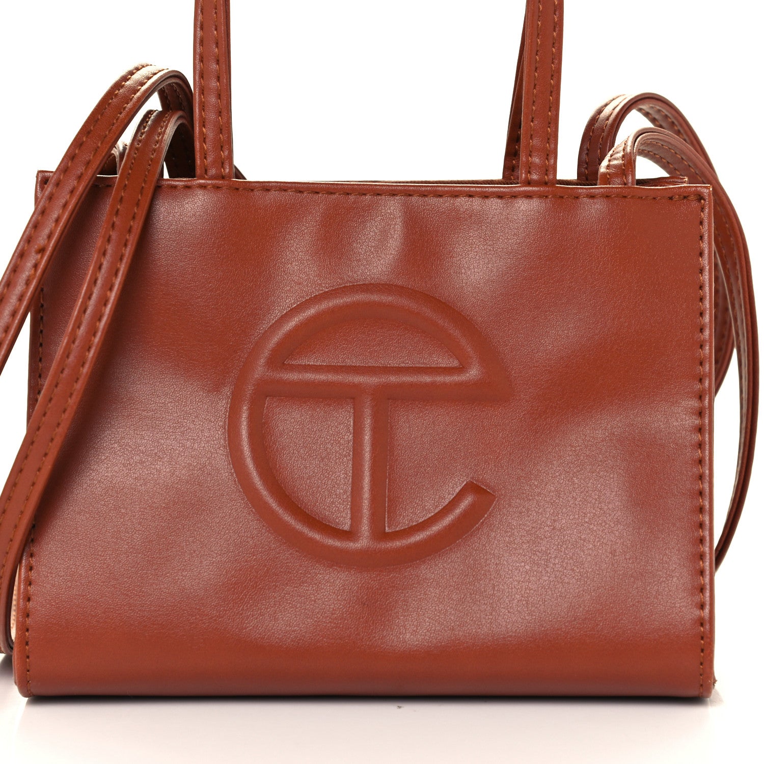 Telfar Vegan Leather Small Shopping Bag Tan 10 of 10