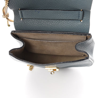 Chloe Grained Lambskin Mini Drew Shoulder Bag Cloudy Blue 4 of 8