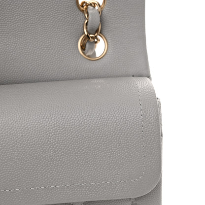 Chanel Caviar Quilted Small Double Flap Grey 12 of 14