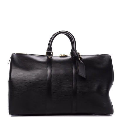 Louis Vuitton Epi Keepall 45 Black 1 of 10