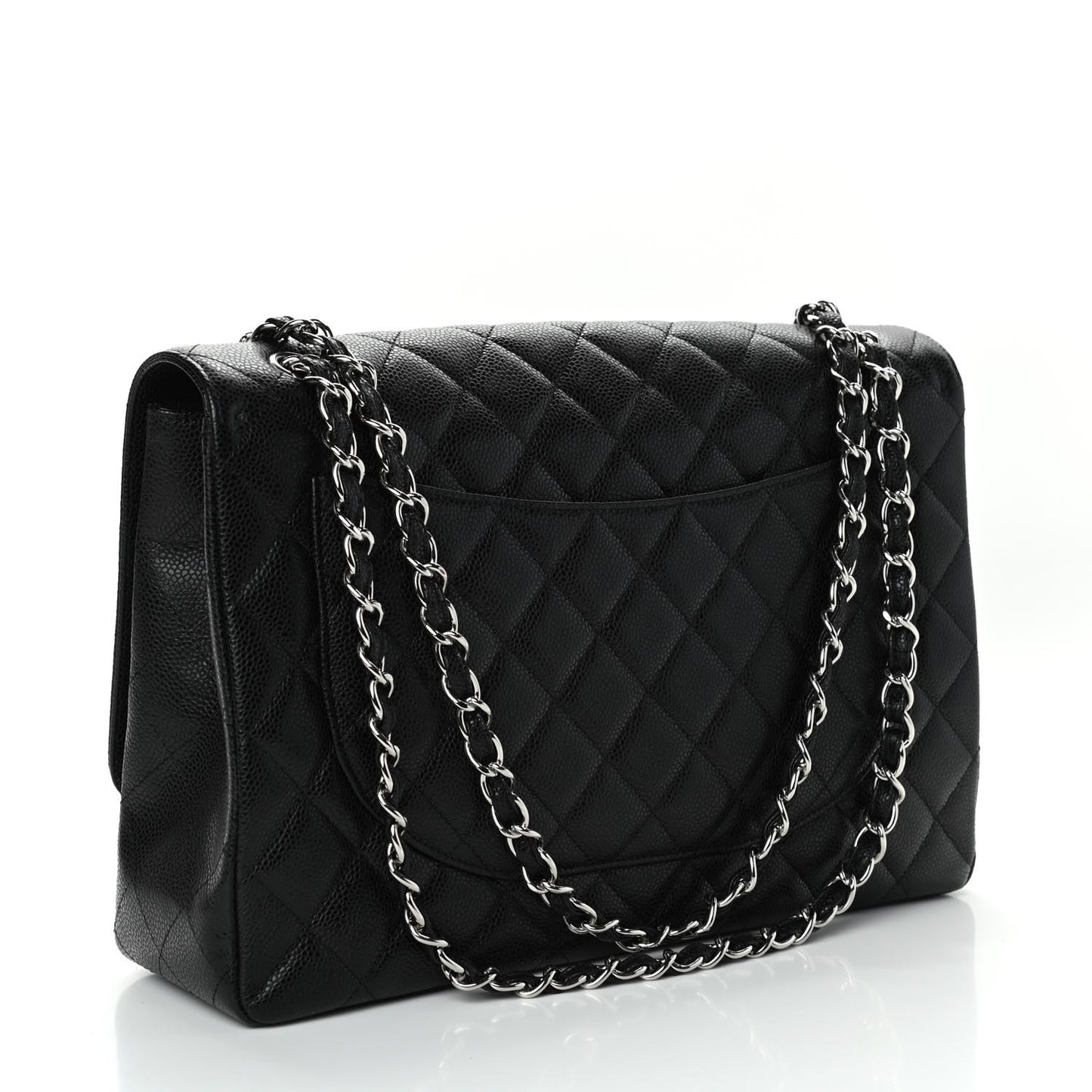 Caviar Quilted Maxi Single Flap Black