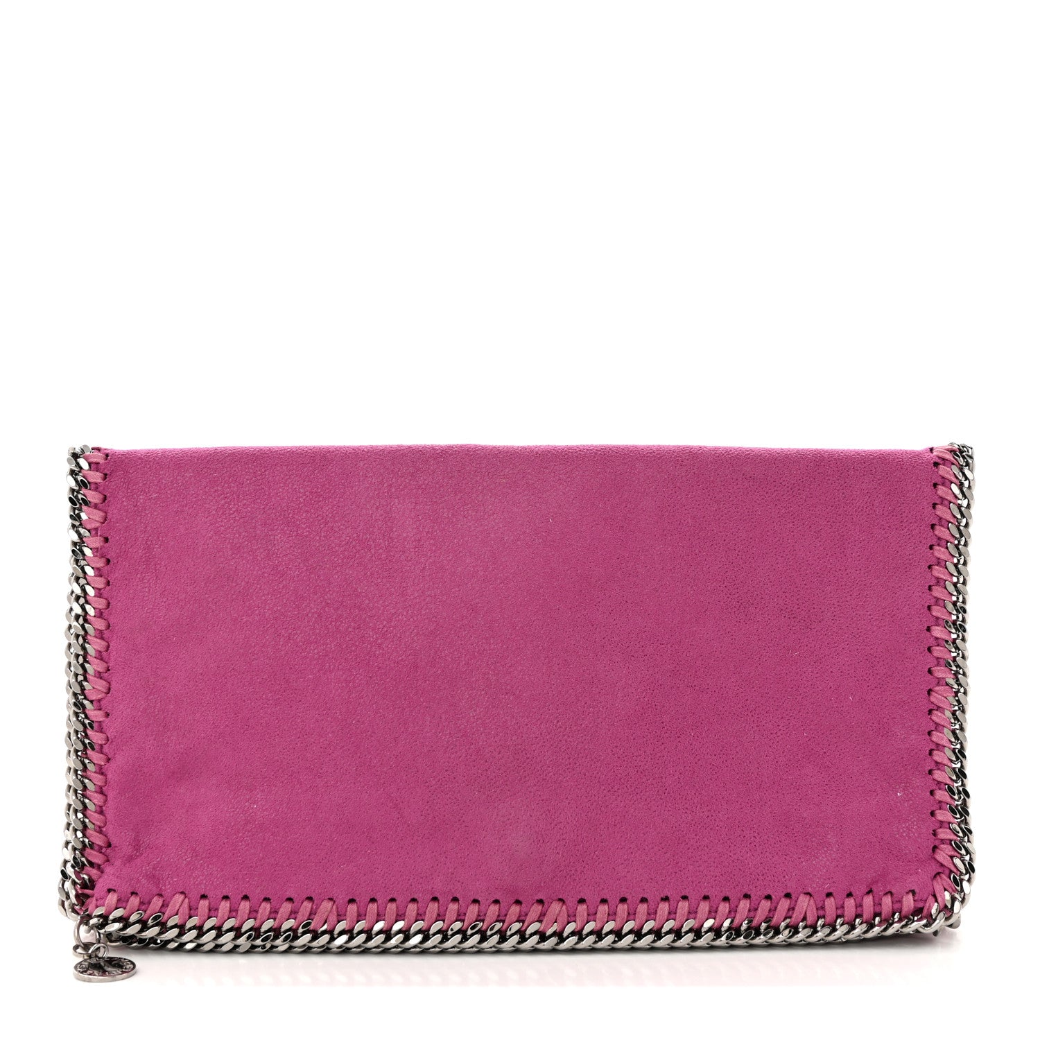 Stella McCartney Shaggy Deer Falabella Fold Over Clutch Hot Pink 1 of 13