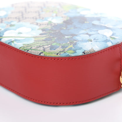 Gucci GG Supreme Monogram Blooms Mini Chain Shoulder Bag Beige Blue Navy Hibiscus Red 9 of 12