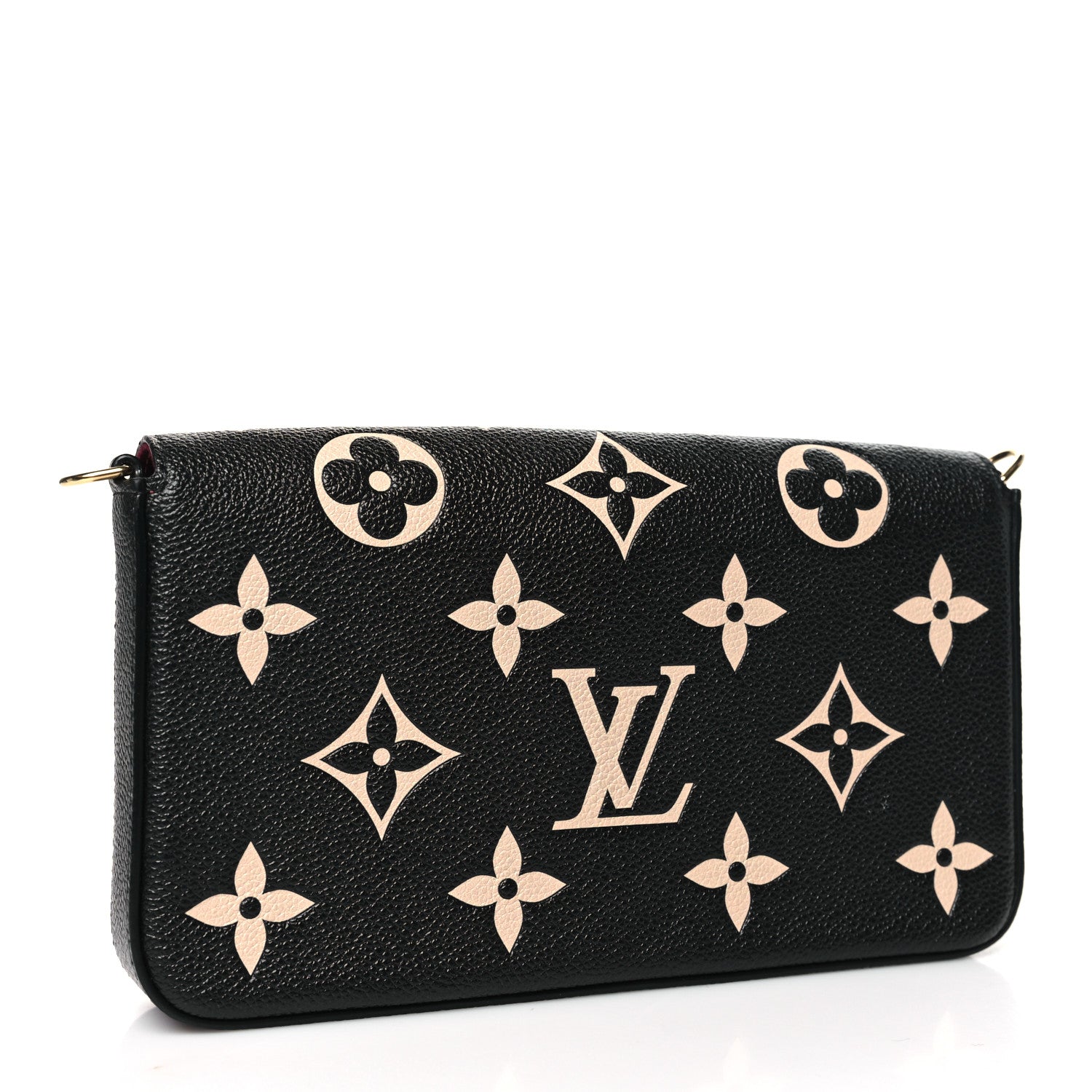 Louis Vuitton Empreinte Monogram Giant Felicie Pochette Black Beige 4 of 8