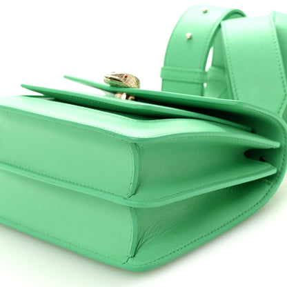Bulgari Calfskin Serpenti Forever Maxi Chain Crossbody Bag Green 11 of 11