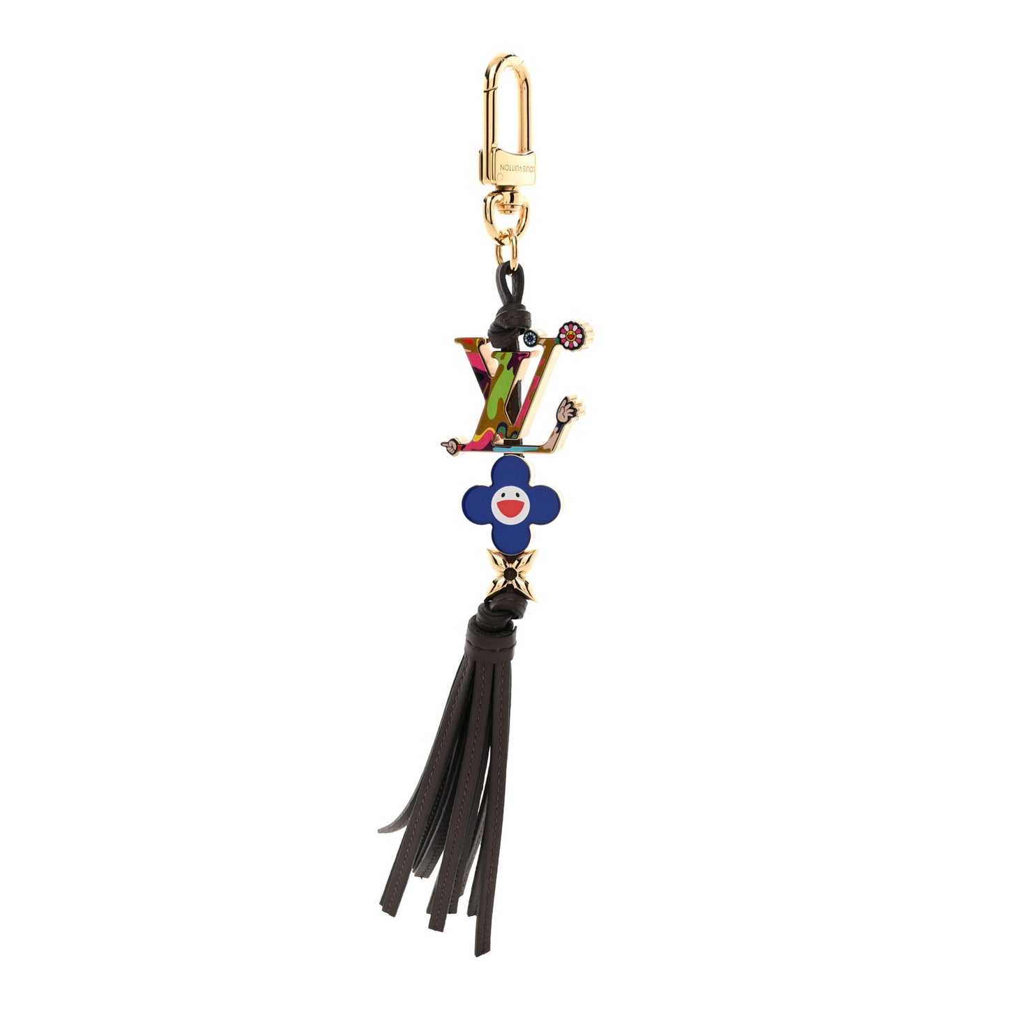 LV X TM LV Bloom Superflat Key Holder Multicolor