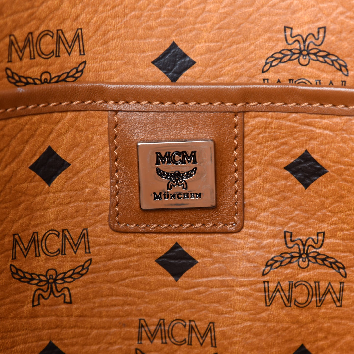 Visetos Shopping Tote Cognac