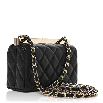 Chanel Lambskin Quilted Pearl CC Vanity Case Black 3 of 9