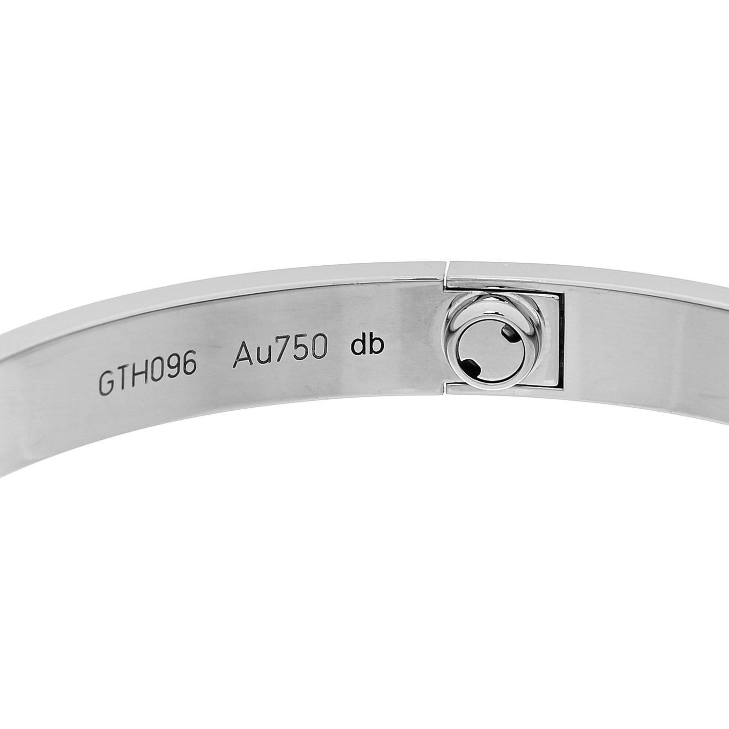 18K White Gold LOVE Bracelet 19